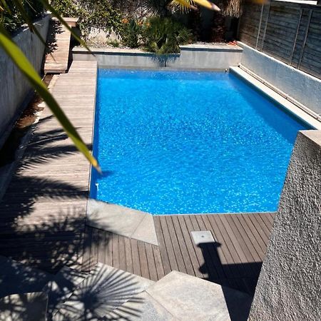 2 Pieces Rez-De-Jardin Dans Maison Avec Piscine Villeneuve-Loubet Buitenkant foto